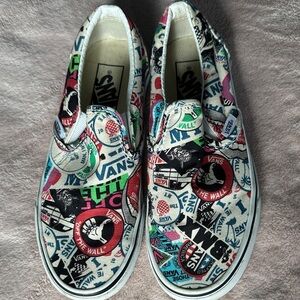 Vans Kids Slip-On Sneakers - Multicolor Print